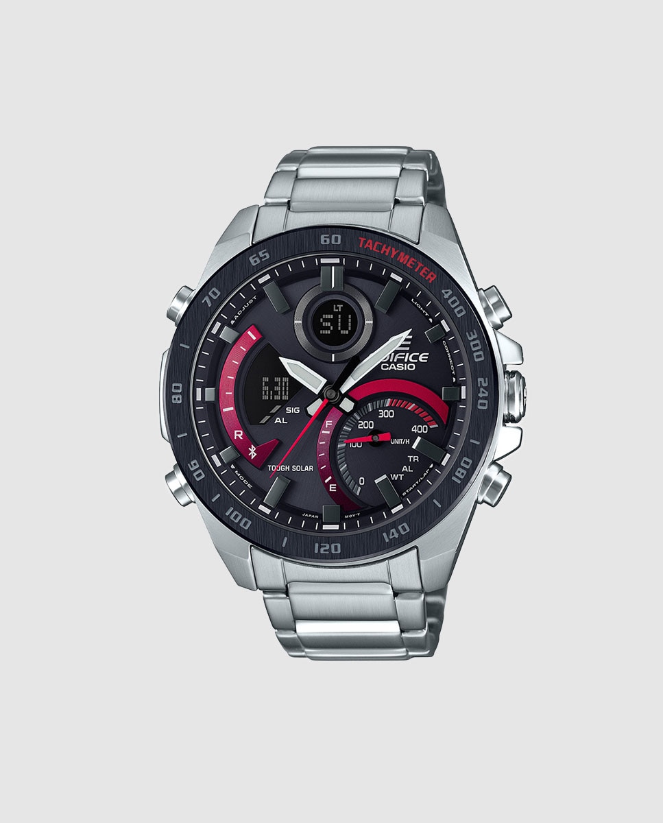 Reloj de hombre Casio Edifice ECB-900DB-1AER Bluetooth y Solar de acero - Plata Plata-1