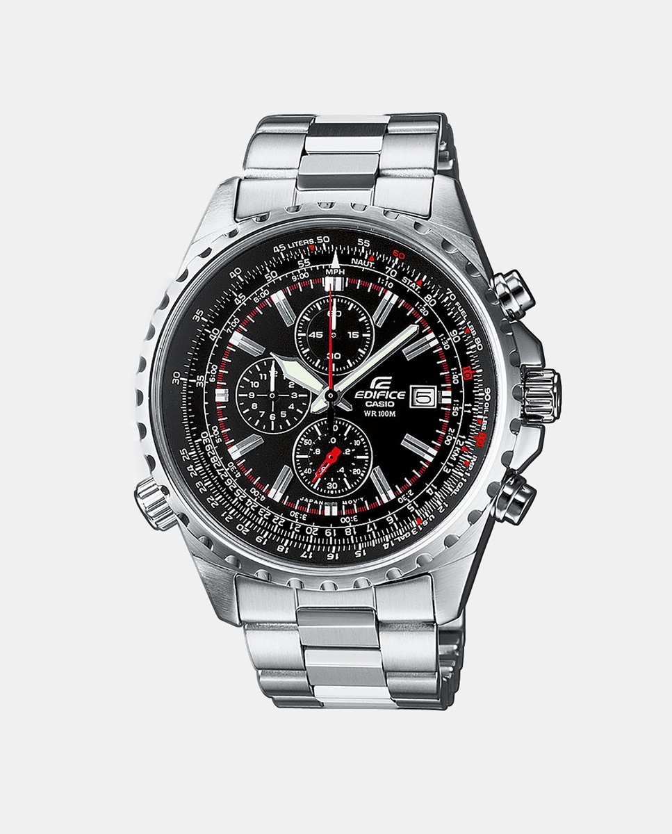 Relógio Edifice EF-527D-1AVEF de Aço Prata-1