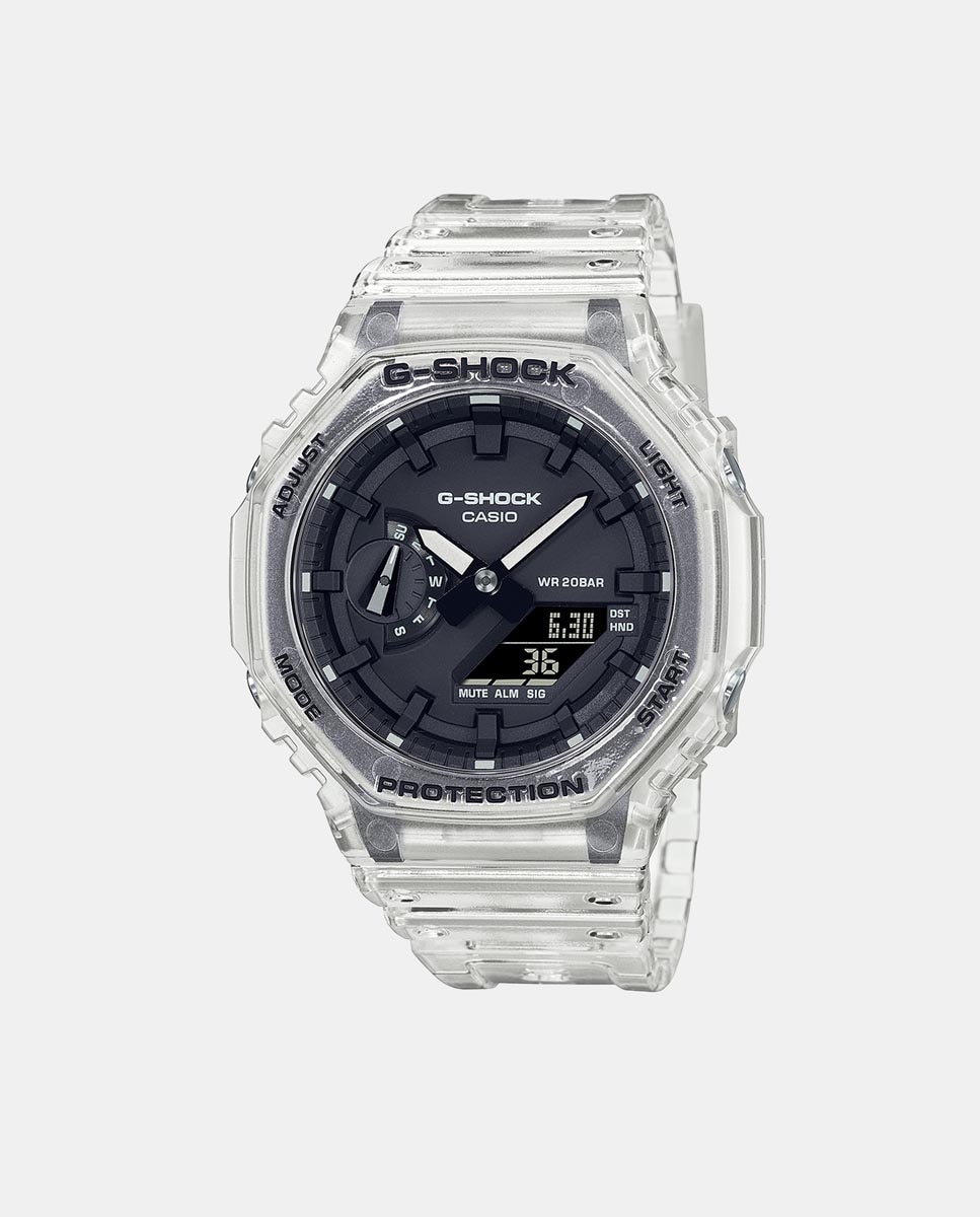 Reloj de hombre Casio G-Shock Skeleton GA-2100SKE-7AER de resina transparente - Natural Natural-1