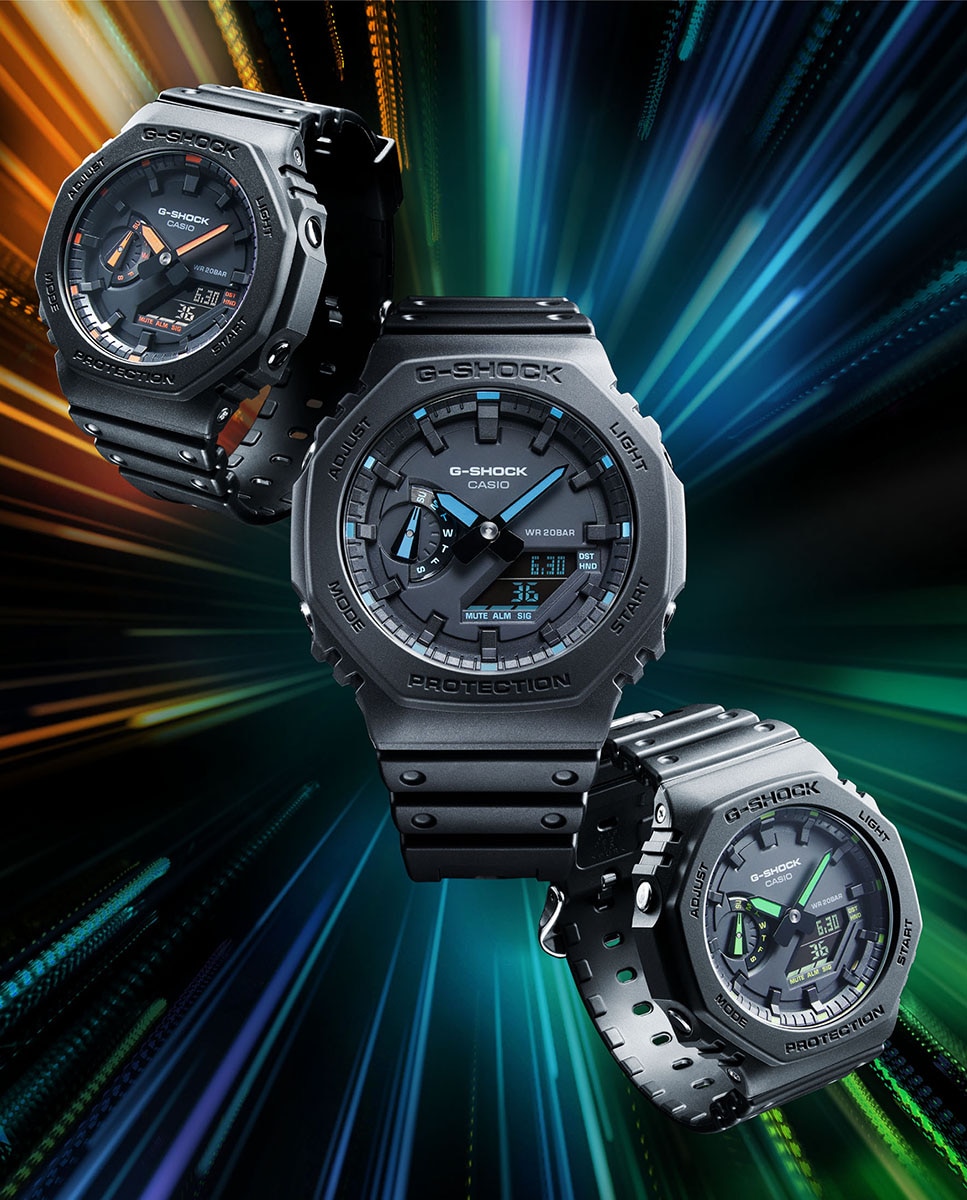 Relógio G-Shock 2100 Series GA-2100-1A3ER de Resina - Preto Preto-7
