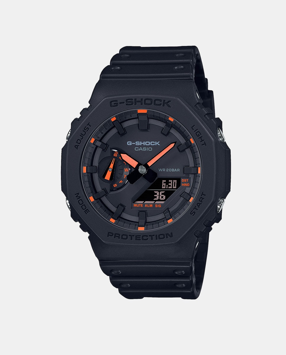 Relógio G-Shock 2100 Series GA-2100-1A4ER de Resina - Preto Preto-1