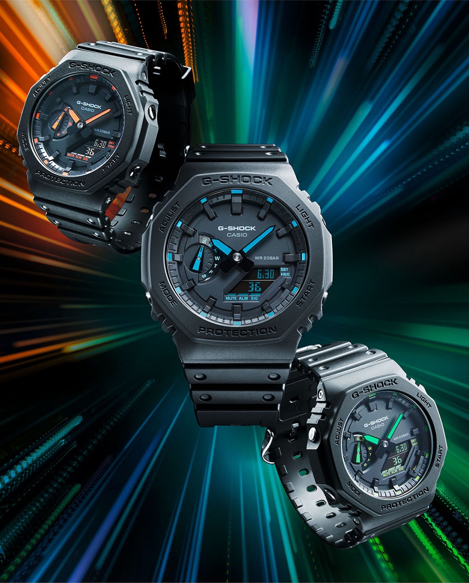 Relógio G-Shock 2100 Series GA-2100-1A4ER de Resina - Preto Preto-7