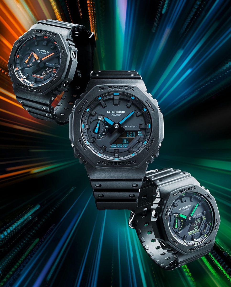 Relógio G-Shock 2100 Series GA-2100-1A2ER de Resina - Preto Preto-7