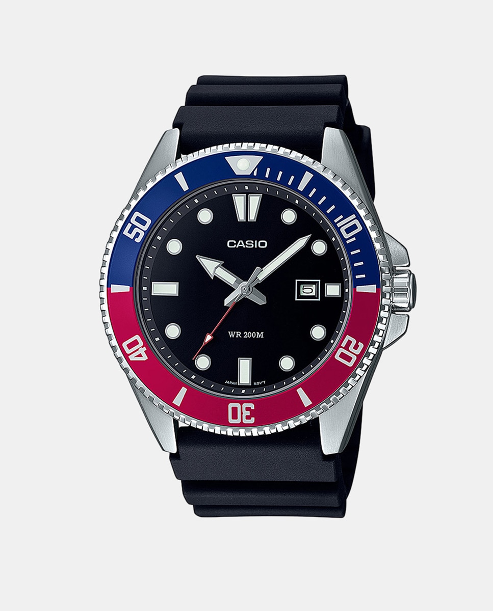 Imagen 0 de Reloj de hombre Casio Collection MDV-107-1A3VEF de caucho negro Negro