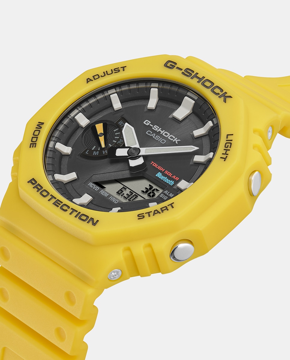 Relógio G-Shock 2100 Series GA-B2100C-9AER de Resina - Amarelo Amarelo-2