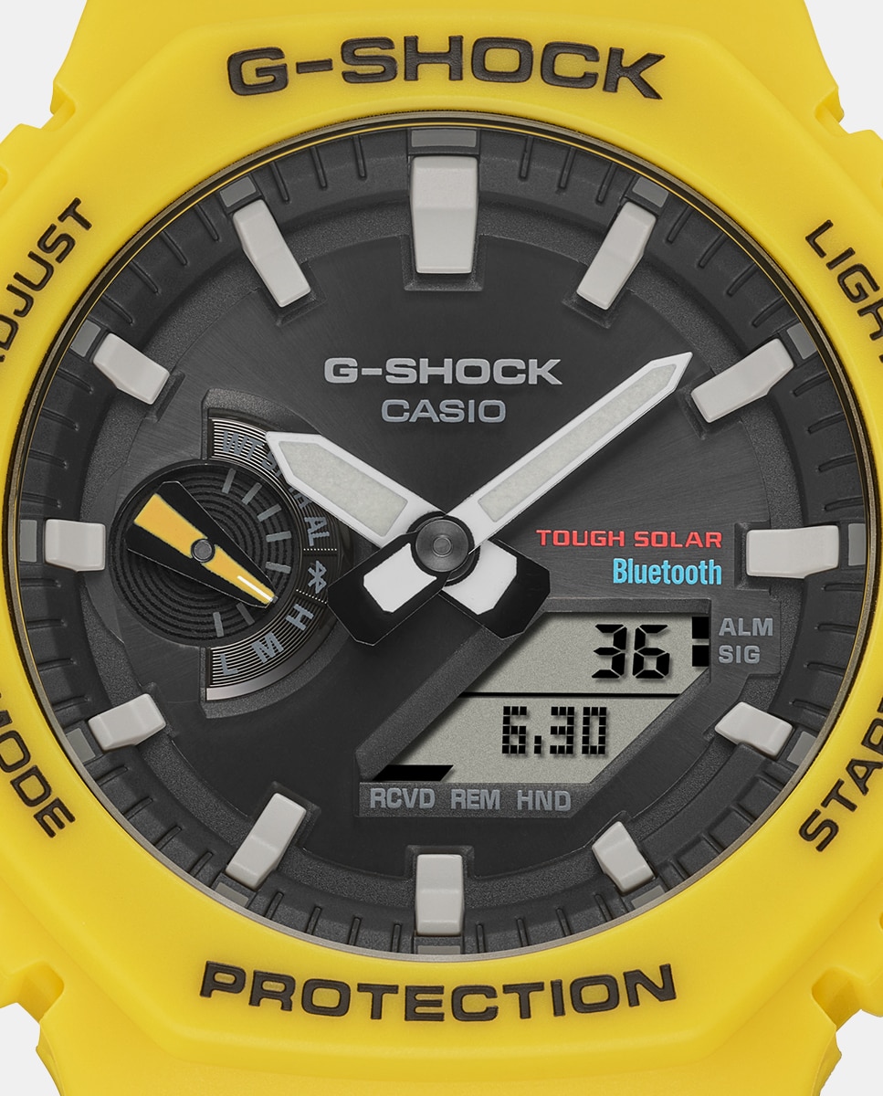 Relógio G-Shock 2100 Series GA-B2100C-9AER de Resina - Amarelo Amarelo-4