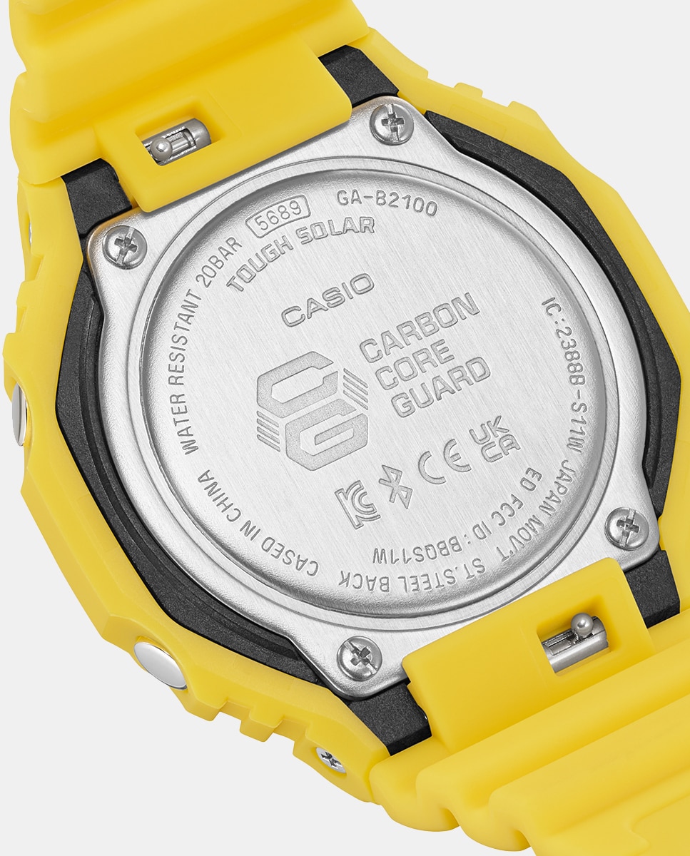 Relógio G-Shock 2100 Series GA-B2100C-9AER de Resina - Amarelo Amarelo-6