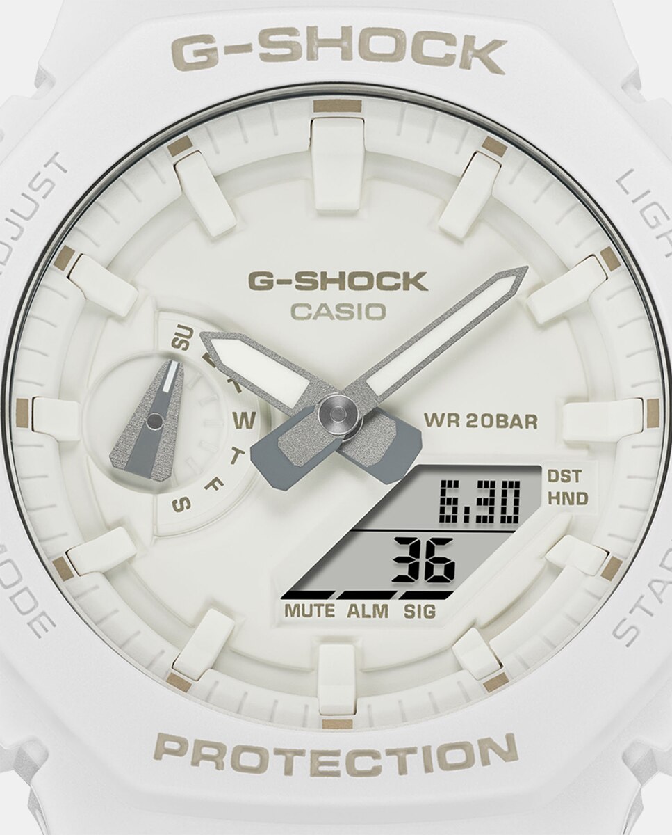 Reloj GA-2100-7A7ER Tone on Tone Sostenible de resina - Casio - Blanco Blanco-3