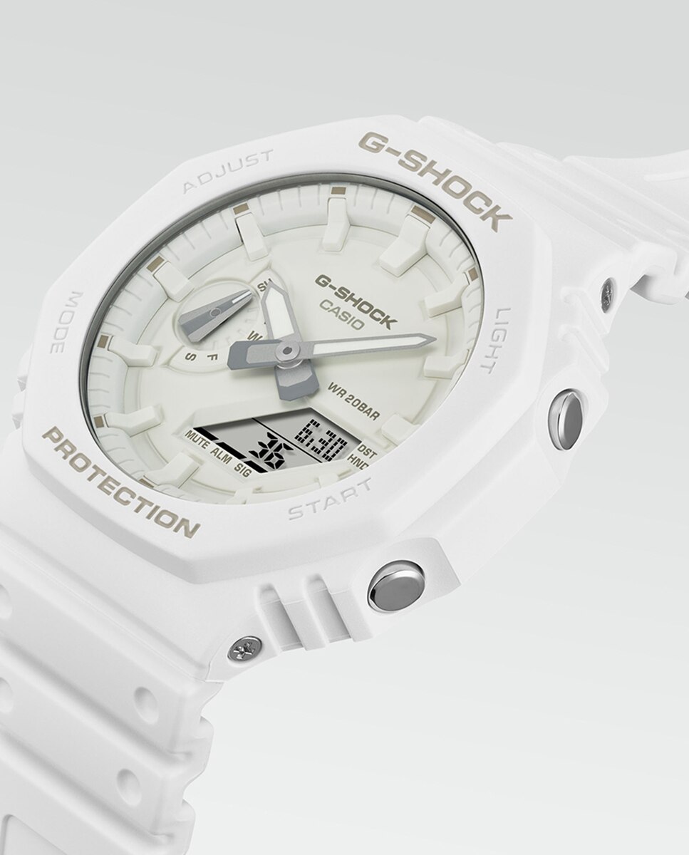 Reloj GA-2100-7A7ER Tone on Tone Sostenible de resina - Casio - Blanco Blanco-6