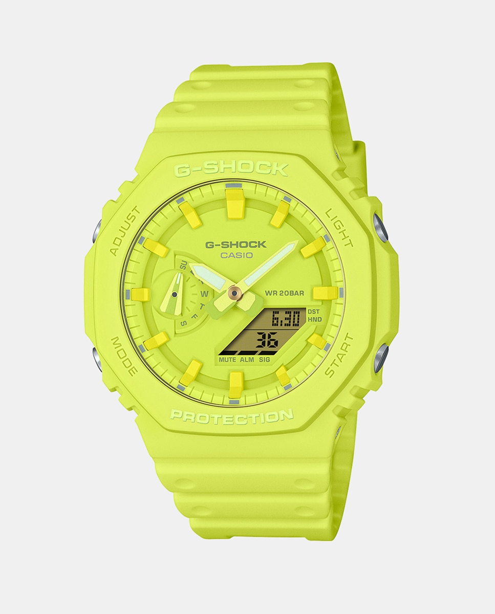 Relógio GA-2100-9A9ER Tone on Tone Sustentável de Resina - Amarelo Amarelo-1