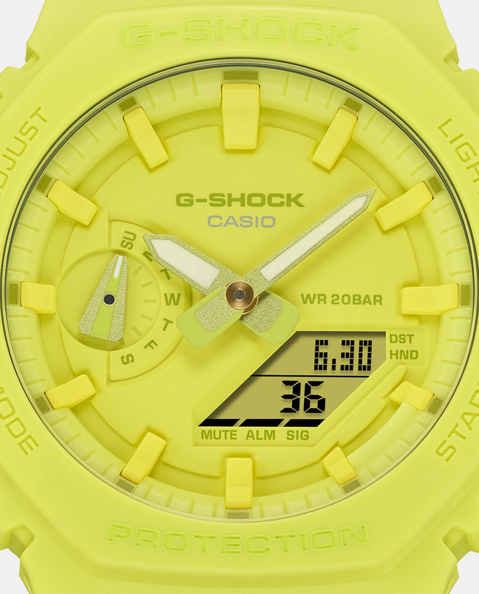 Relógio GA-2100-9A9ER Tone on Tone Sustentável de Resina - Amarelo Amarelo-3