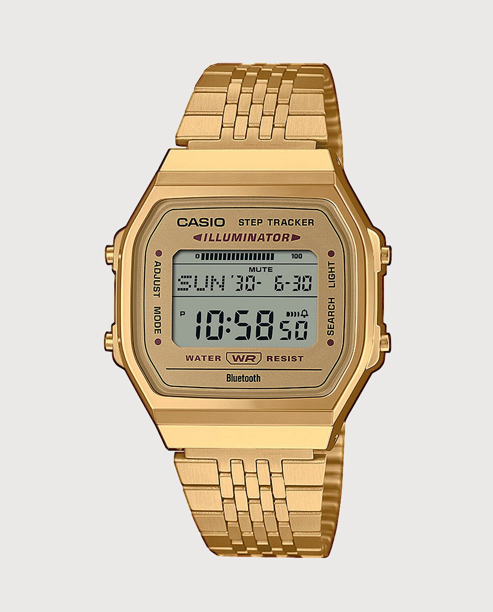 Reloj de hombre Vintage ABL-100WEG-9AEF Digital de acero dorado