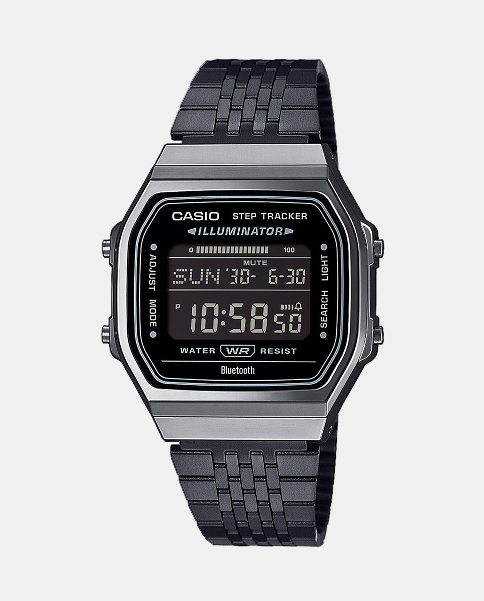 Casio - Reloj de hombre Vintage ABL-100WEGG-1BEF Digital de acero negro.