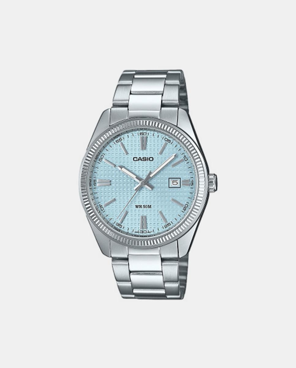 Reloj Timeless MTP-1302PE-2AVEF de acero dorado Azul claro Casio Azul claro-1