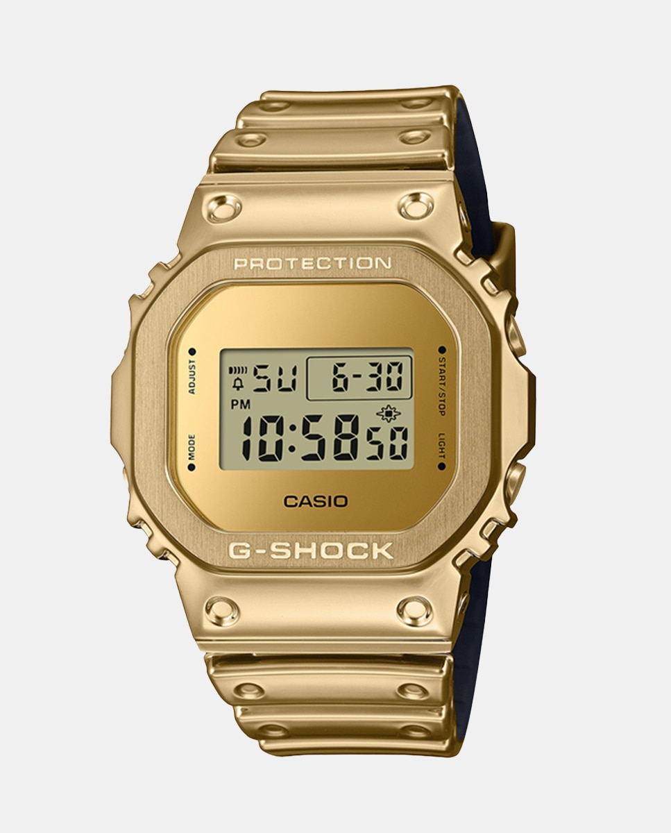 Relógio Fine Metallic Series GM-5600YMG-9ER Digital de Silicone Ouro-1