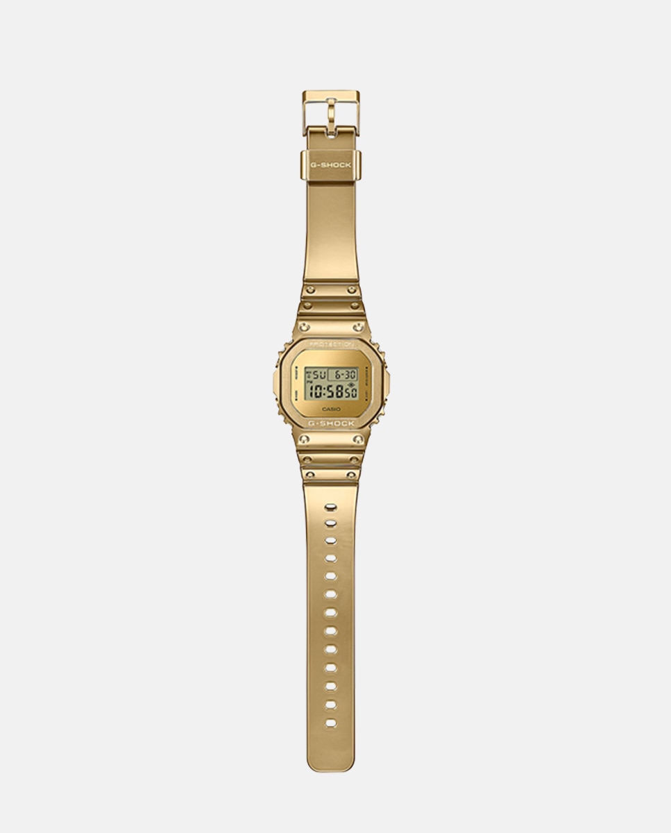 Relógio Fine Metallic Series GM-5600YMG-9ER Digital de Silicone Ouro-2