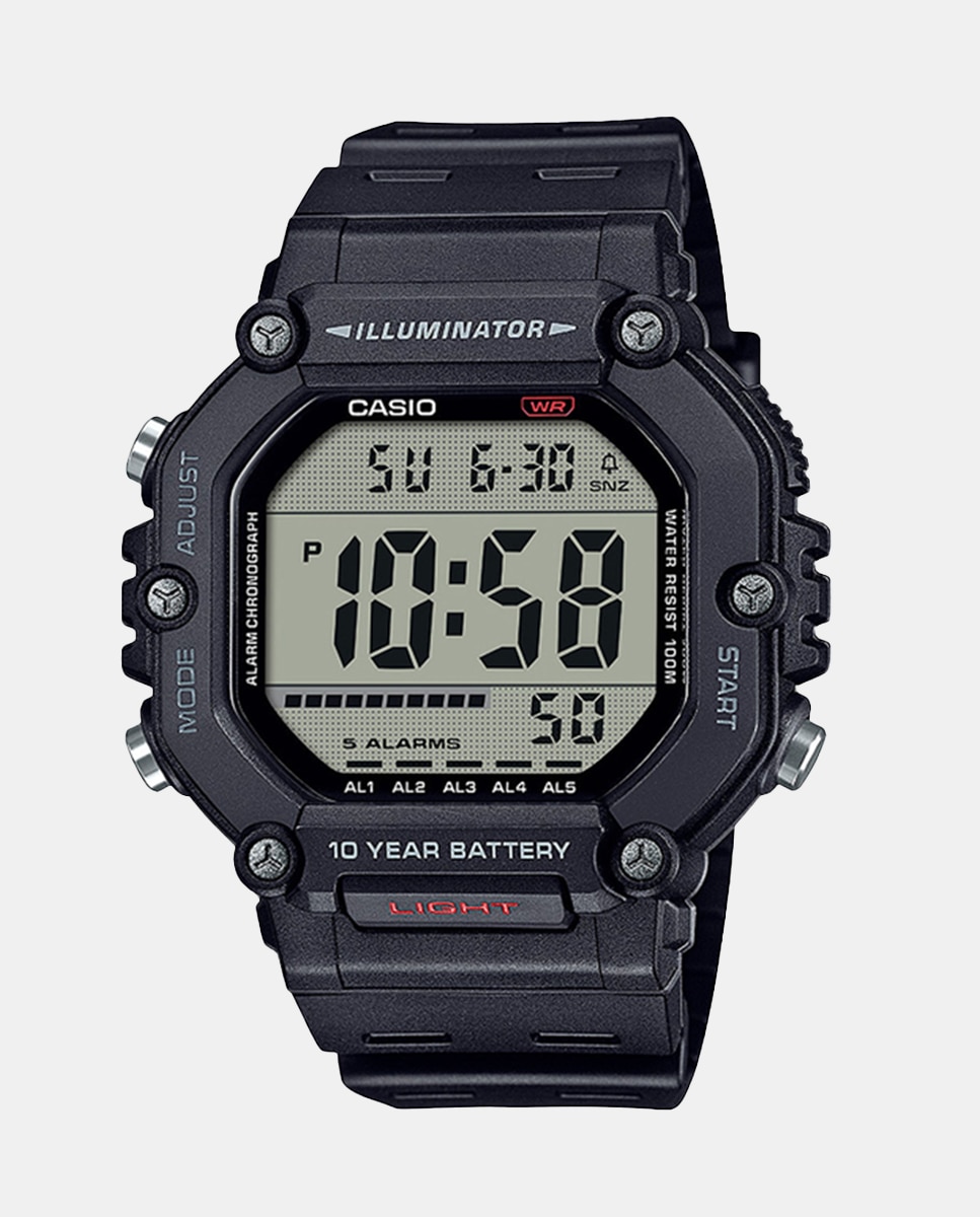 Reloj de hombre 10 Years Battery AE-1600H-1AVEF Digital de resina - Casio - Negro Negro-1
