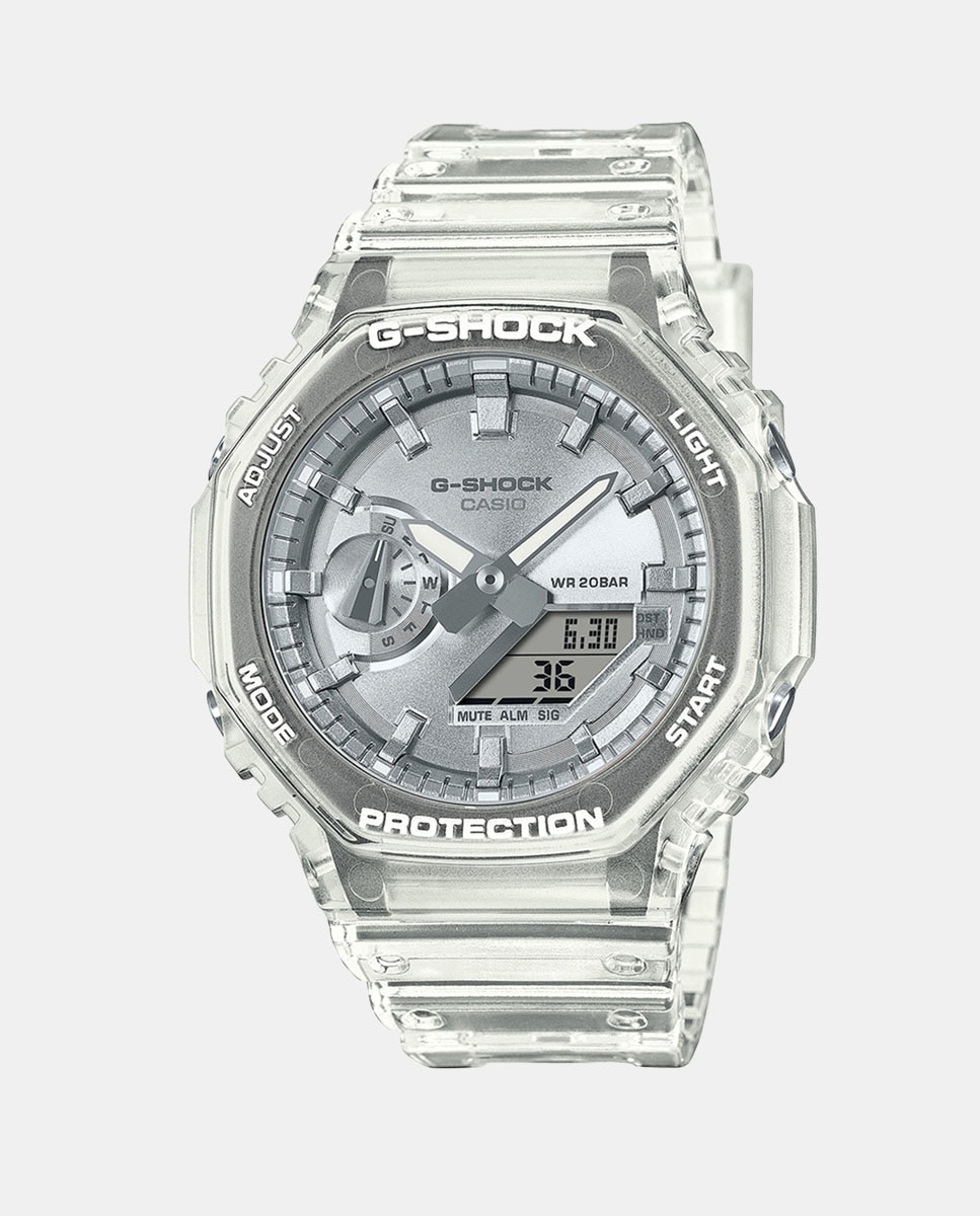 Relógio 2100 Series Bright Metallic Dial Series GA-2100BM-7A8ER de Resina Branco-1