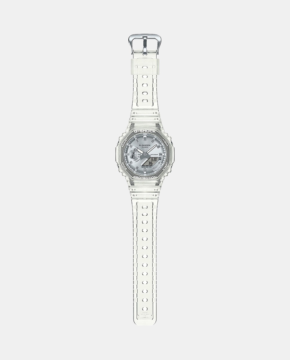 Relógio 2100 Series Bright Metallic Dial Series GA-2100BM-7A8ER de Resina Branco-2