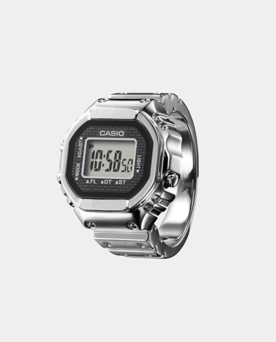 Anillo reloj Timeless Ring CRW-001-1ER digital de acero · Casio