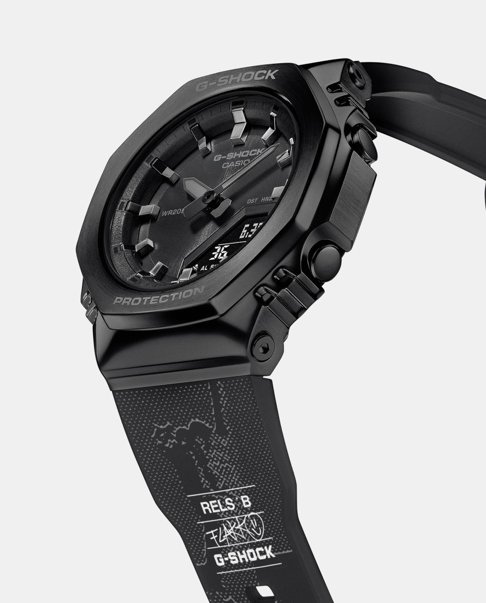 Reloj de homnre G-Shock by Rels GM-S2110B-8ARLSB híbrido de resina sostenible - Casio - Negro Negro-7
