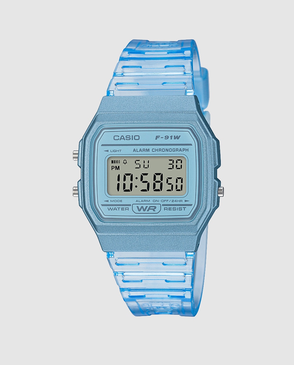 Imagen 0 de Reloj de mujer Casio Collection F-91WS-2EF de resina azul Azul