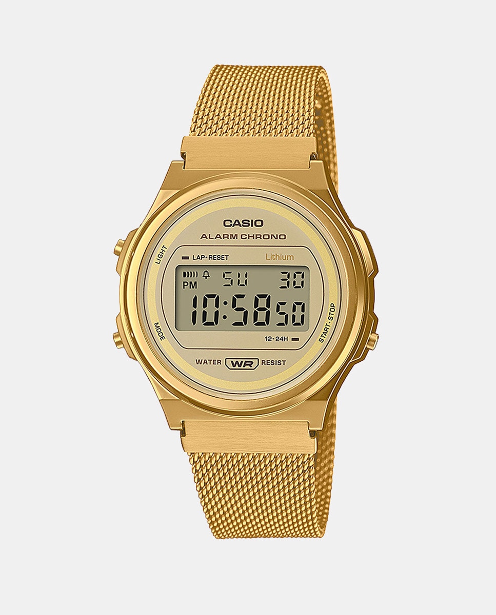 Relógio Vintage A171WEMG-9AEF Digital de Aço - Dourado Ouro-1