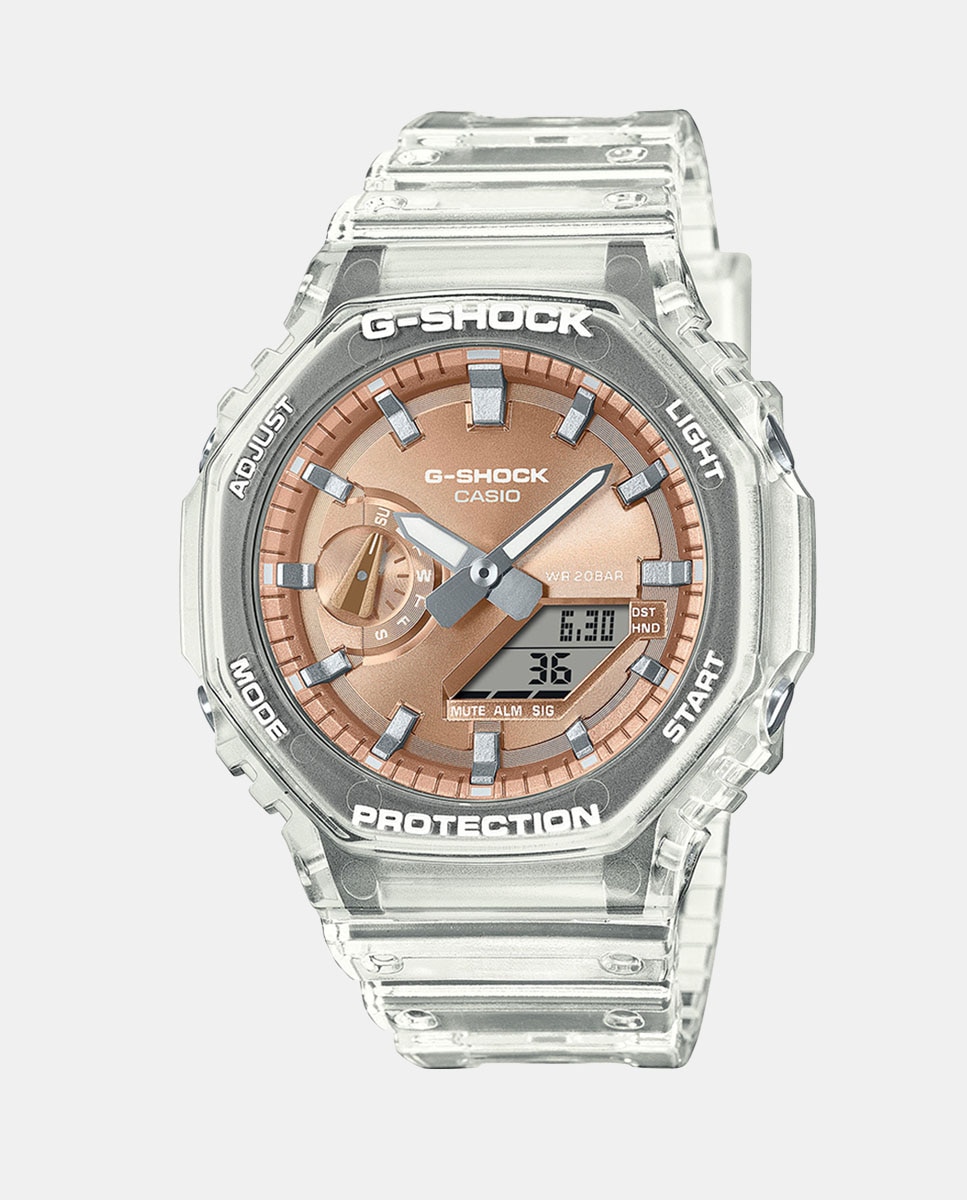 Relógio 2100 Series Bright Metallic Dial Series GA-2100BM-7A5ER de Resina Branco-1