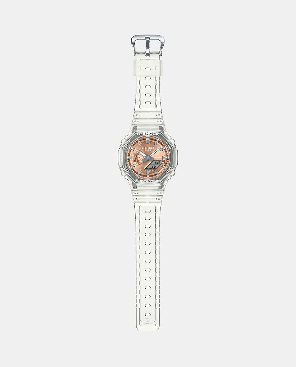 Relógio 2100 Series Bright Metallic Dial Series GA-2100BM-7A5ER de Resina Branco-2