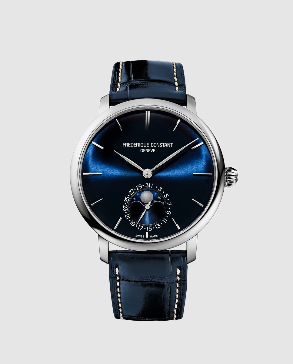 Imagem 0 de Relógio Slimline Manufacture Frederique Constant FC-705NR4S6 em Pele - Azul