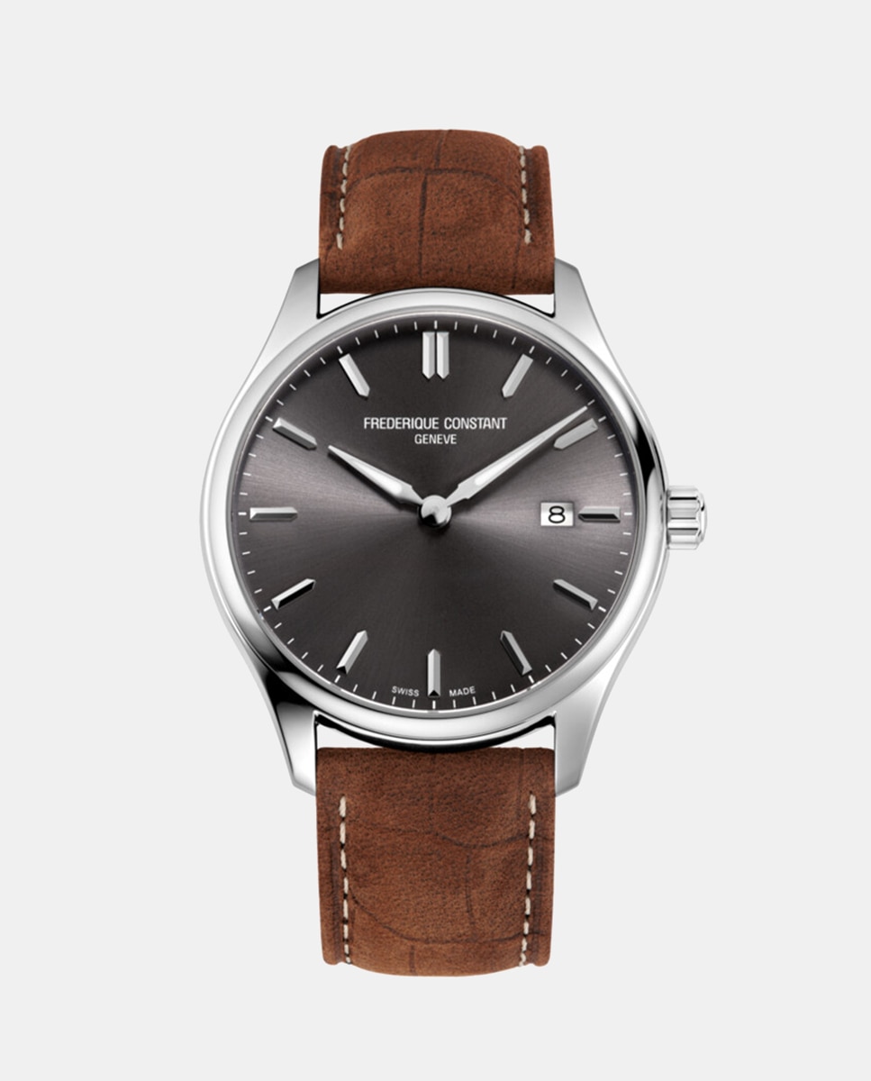 Relógio Classics Quartz FC-220DGS5B6 em Pele - Castanho Castanho-1