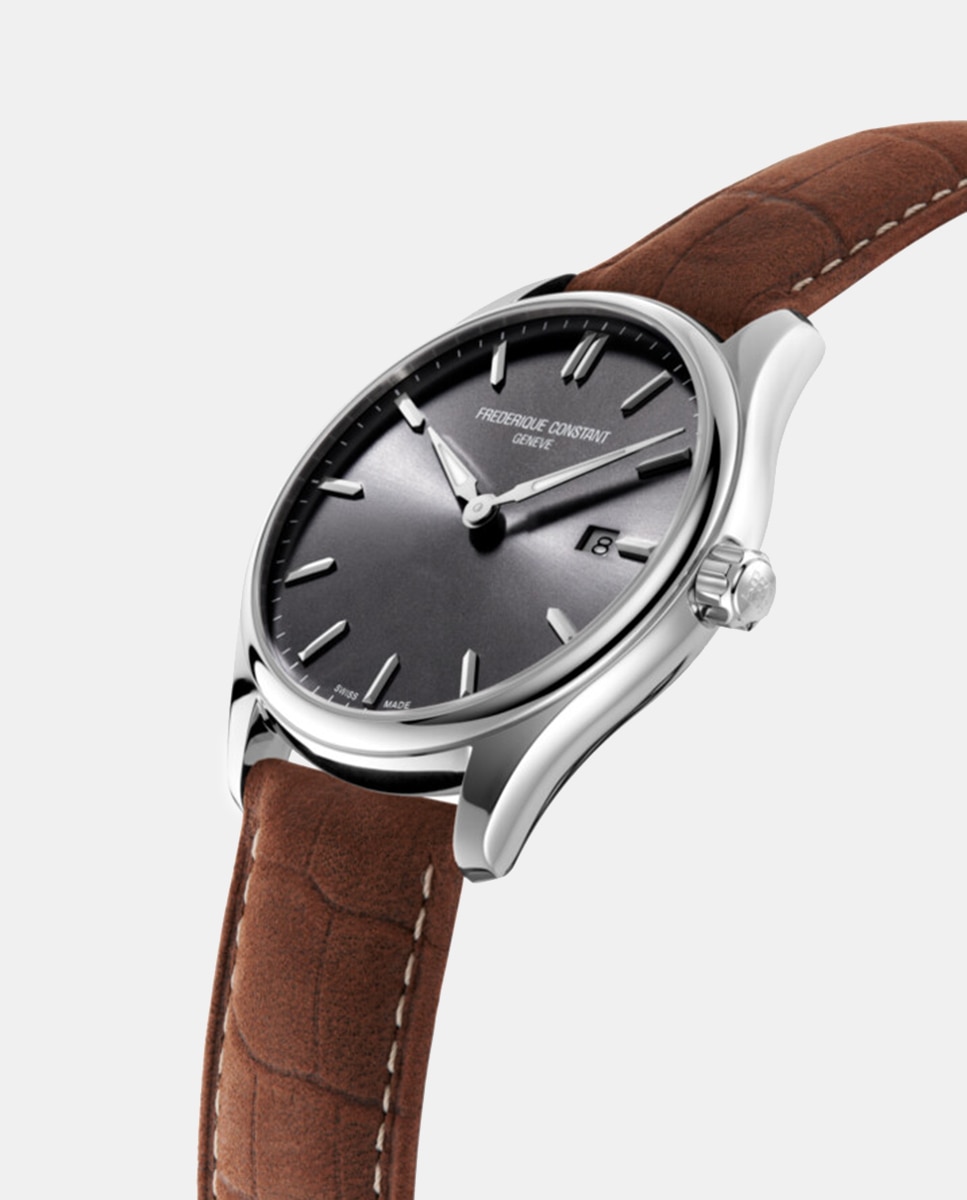 Relógio Classics Quartz FC-220DGS5B6 em Pele - Castanho Castanho-3