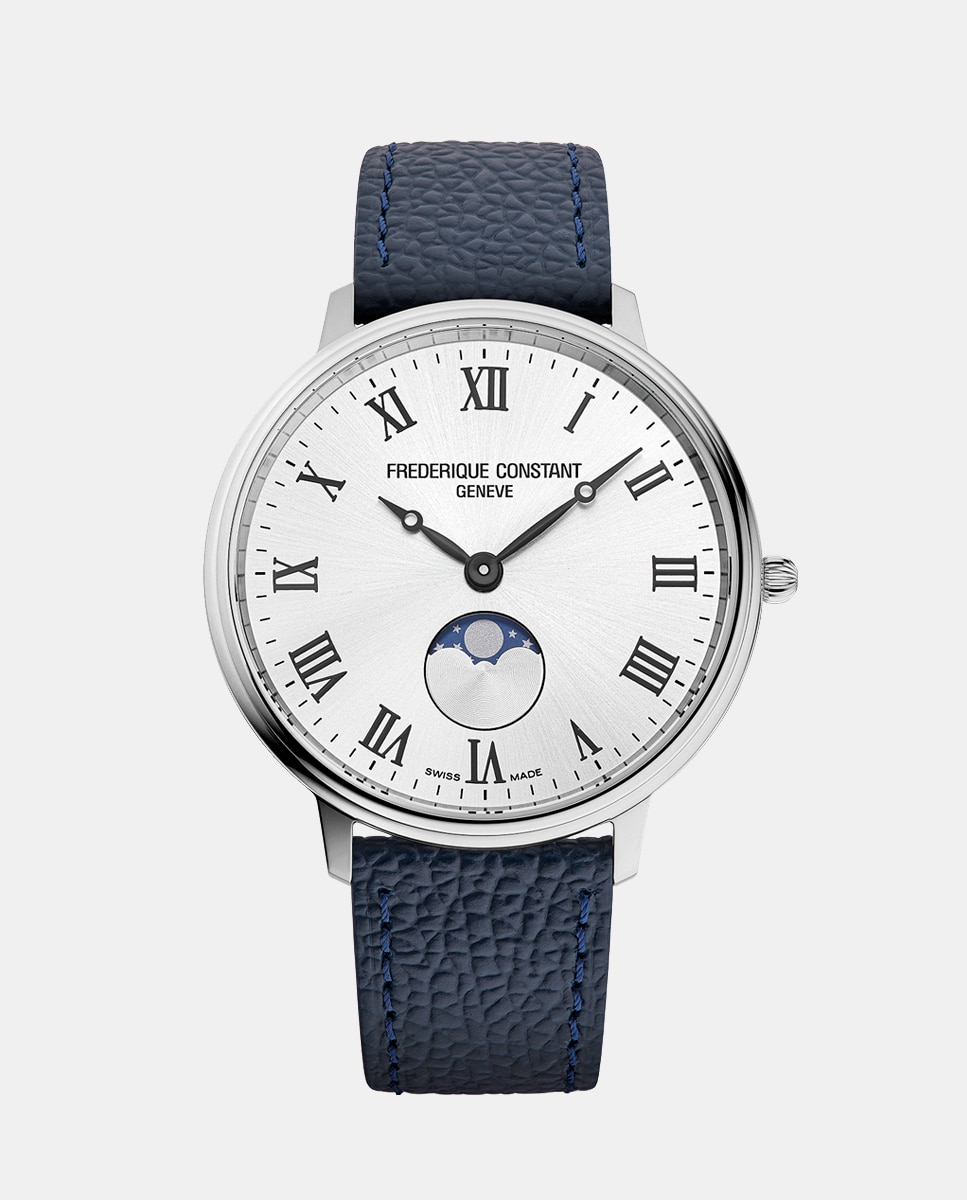 Imagem 0 de Relógio Unissexo Classics Moonphase FC-206RS3S6 em Pele - Azul