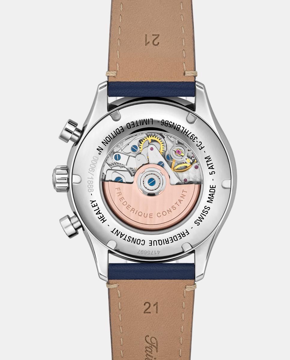 Relógio Classics FC-397HLBN5B6 Chrono Automatic de Aço Azul-5