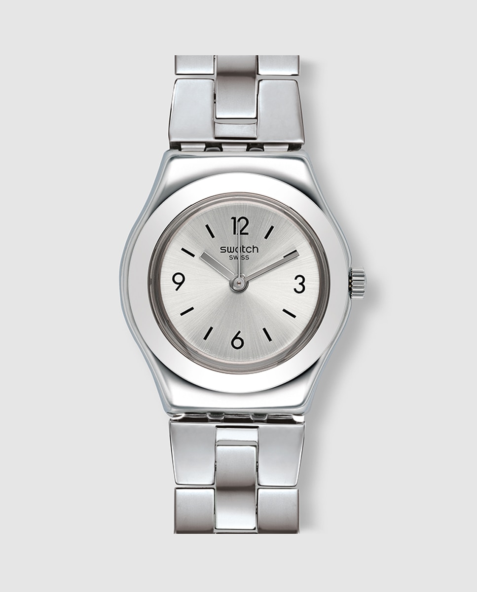 Relógio feminino Swatch YSS300G Gradino em aço Prata-1
