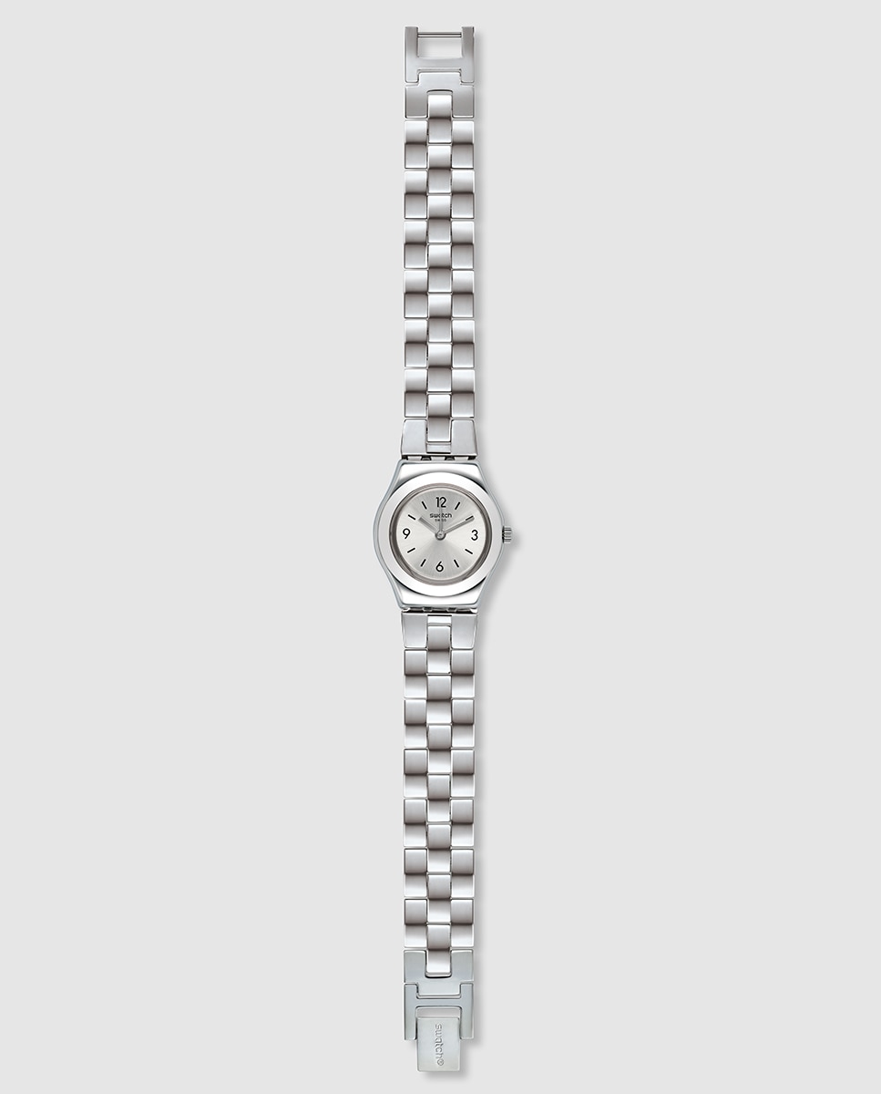 Relógio feminino Swatch YSS300G Gradino em aço Prata-2