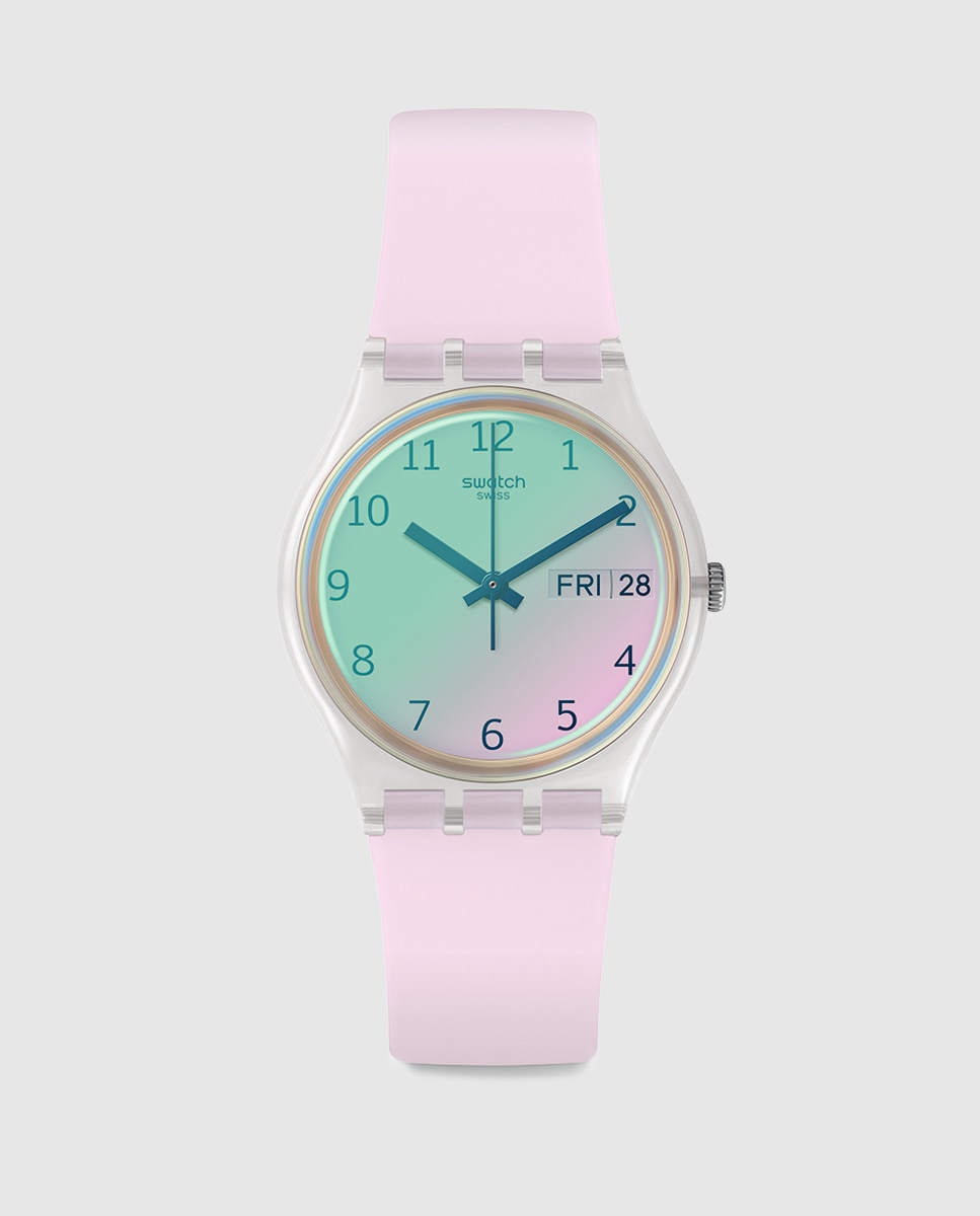 Relógio Ultrarose GE714 de silicone rosa Rosa-1