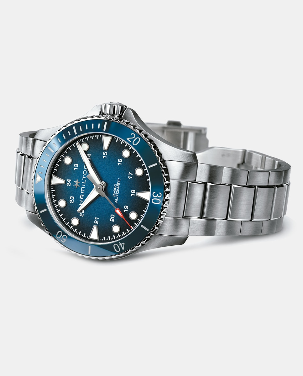 Relógio Khaki Navy H82505140 Automático de Aço Prata-4