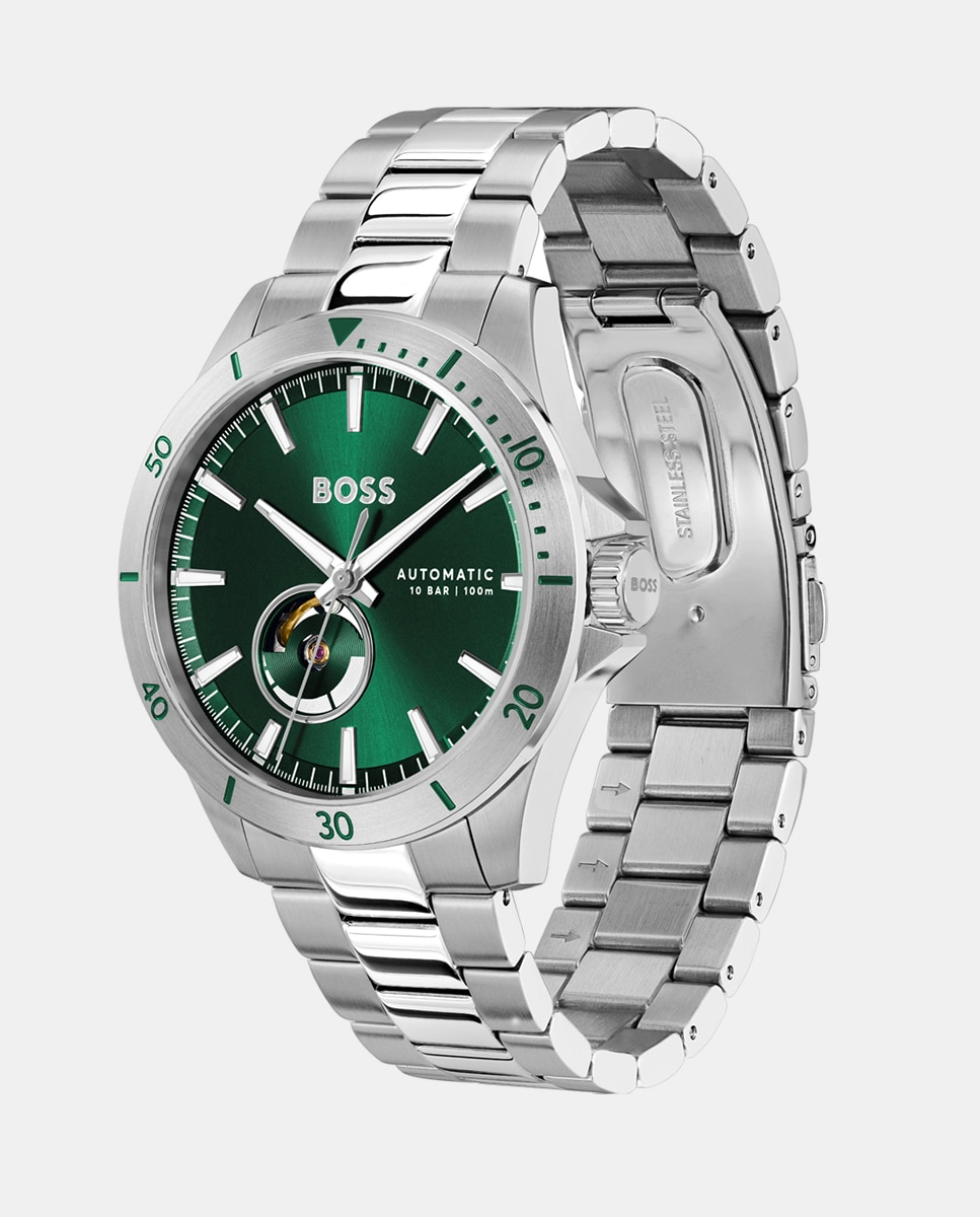 Relógio Troper Automatic 1514200 de Aço Prata-3