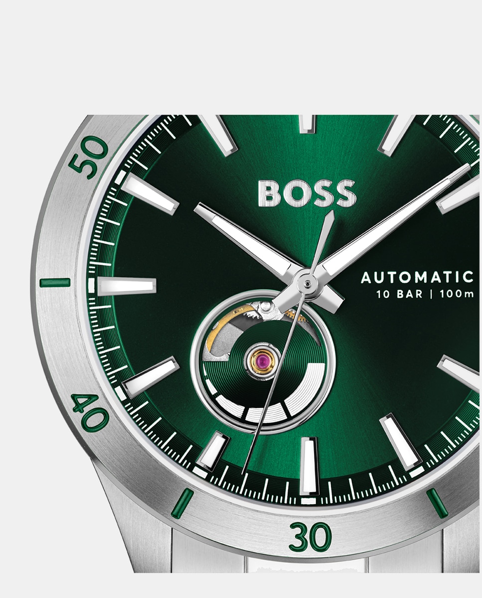 Relógio Troper Automatic 1514200 de Aço Prata-4