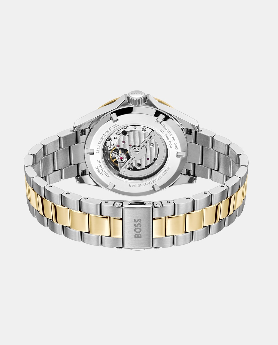 Relógio Troper Automatic 1514201 de Aço Bicolor Multicolor-2