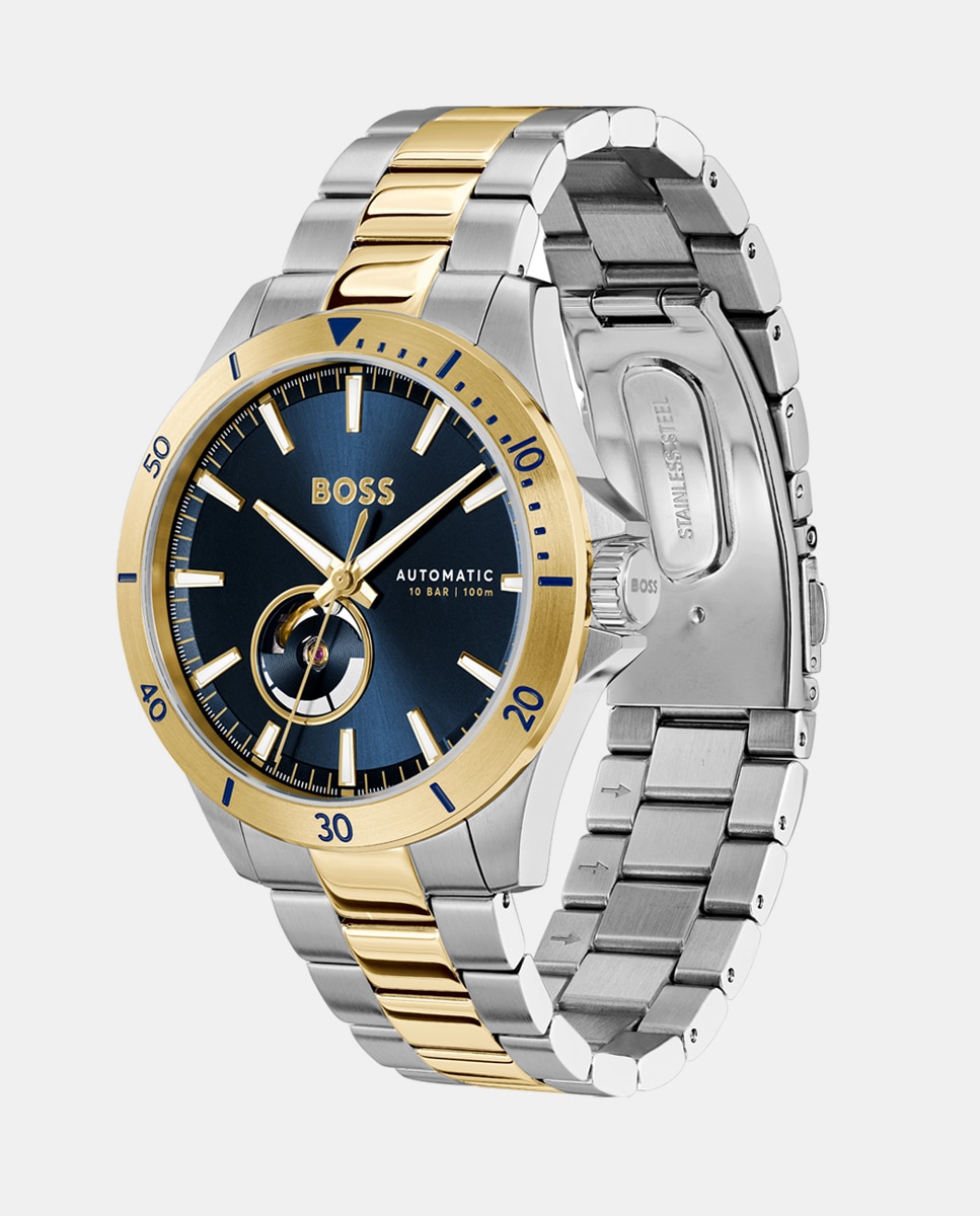 Relógio Troper Automatic 1514201 de Aço Bicolor Multicolor-3