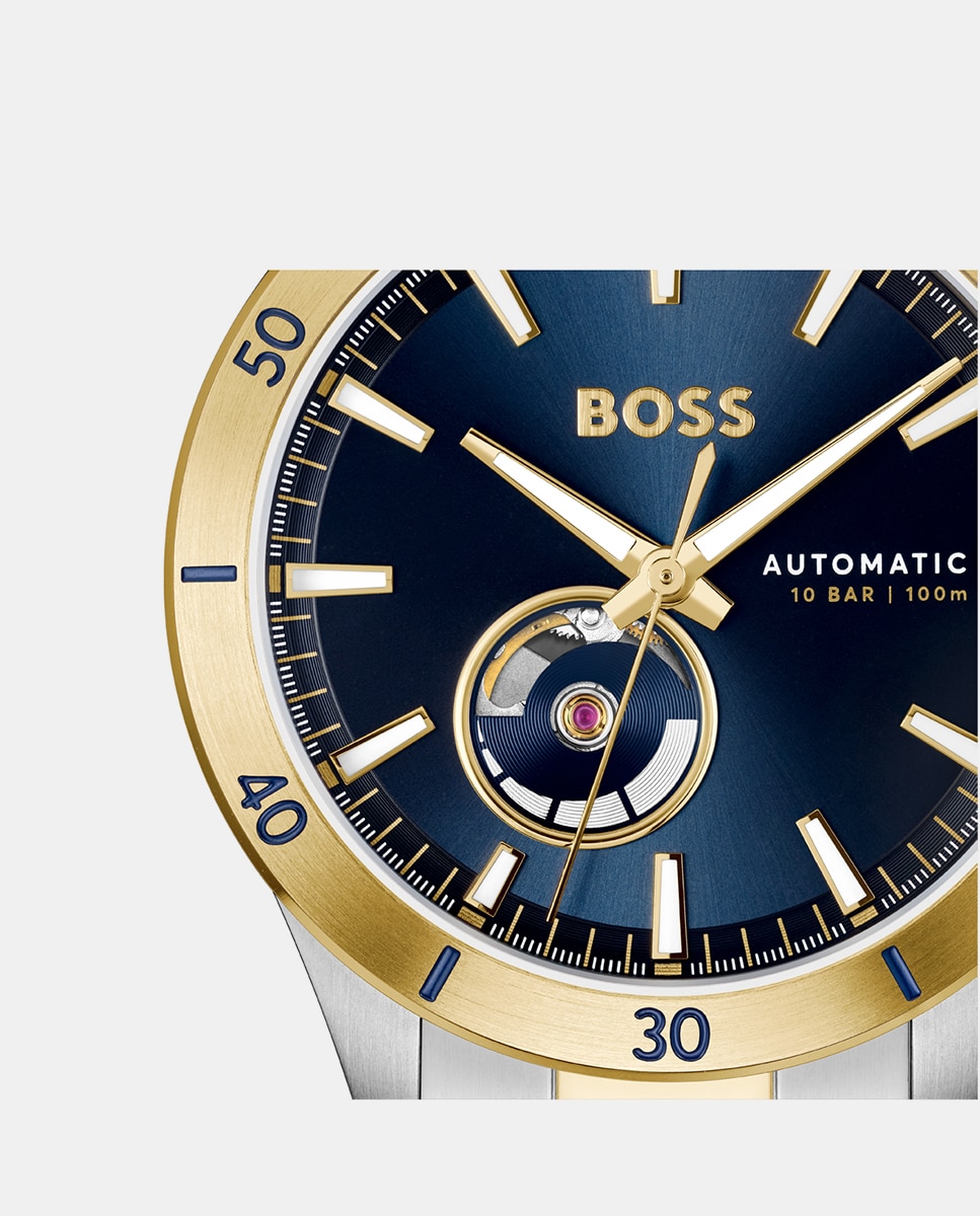 Relógio Troper Automatic 1514201 de Aço Bicolor Multicolor-4
