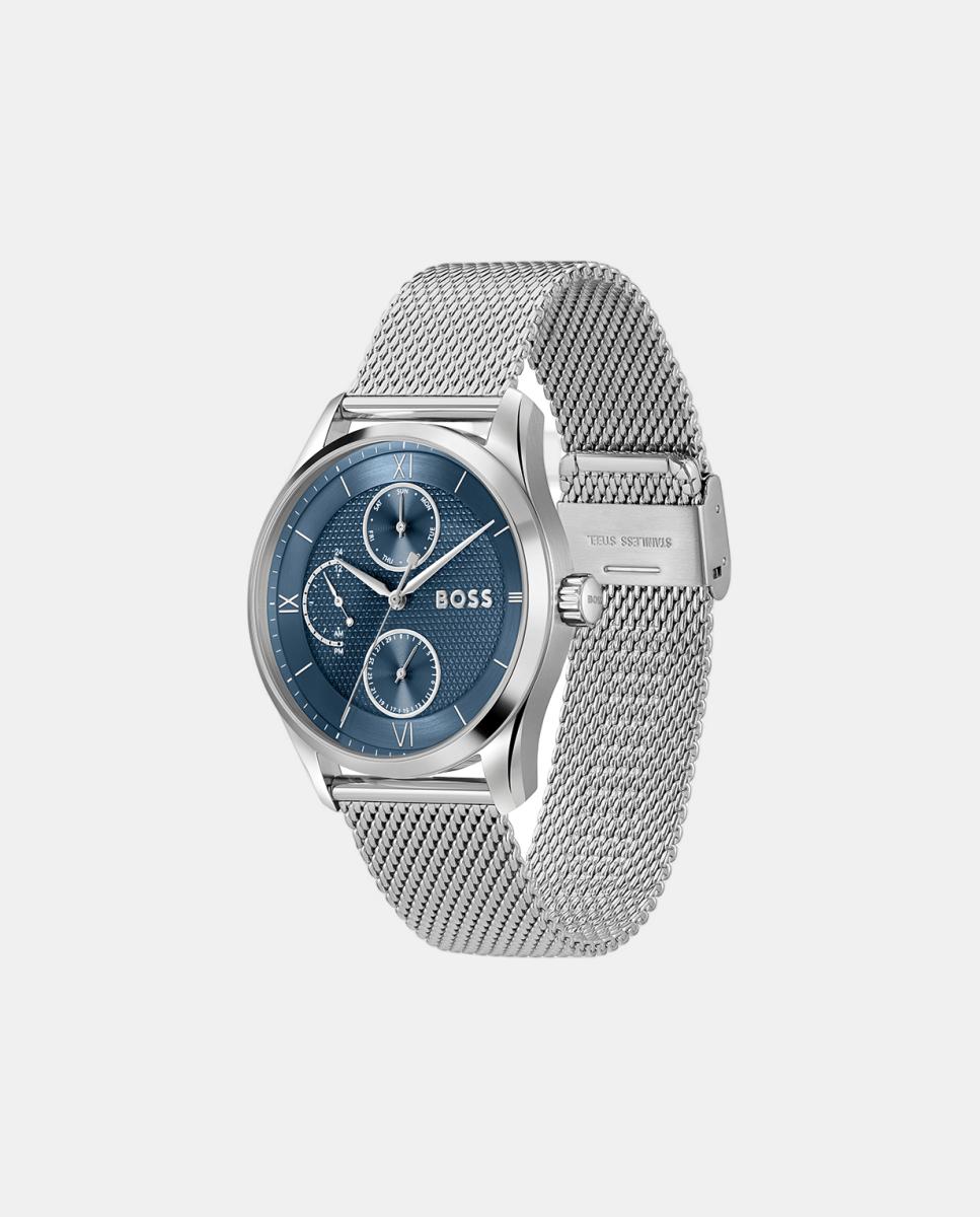 Reloj de hombre PRINCIPLE MASTER 1514276 de caucho plata - Boss - Azul Azul-2