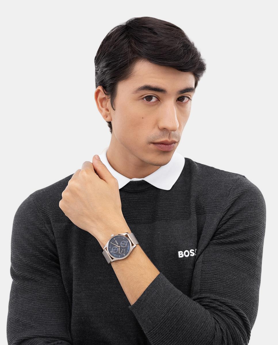 Reloj de hombre PRINCIPLE MASTER 1514276 de caucho plata - Boss - Azul Azul-5