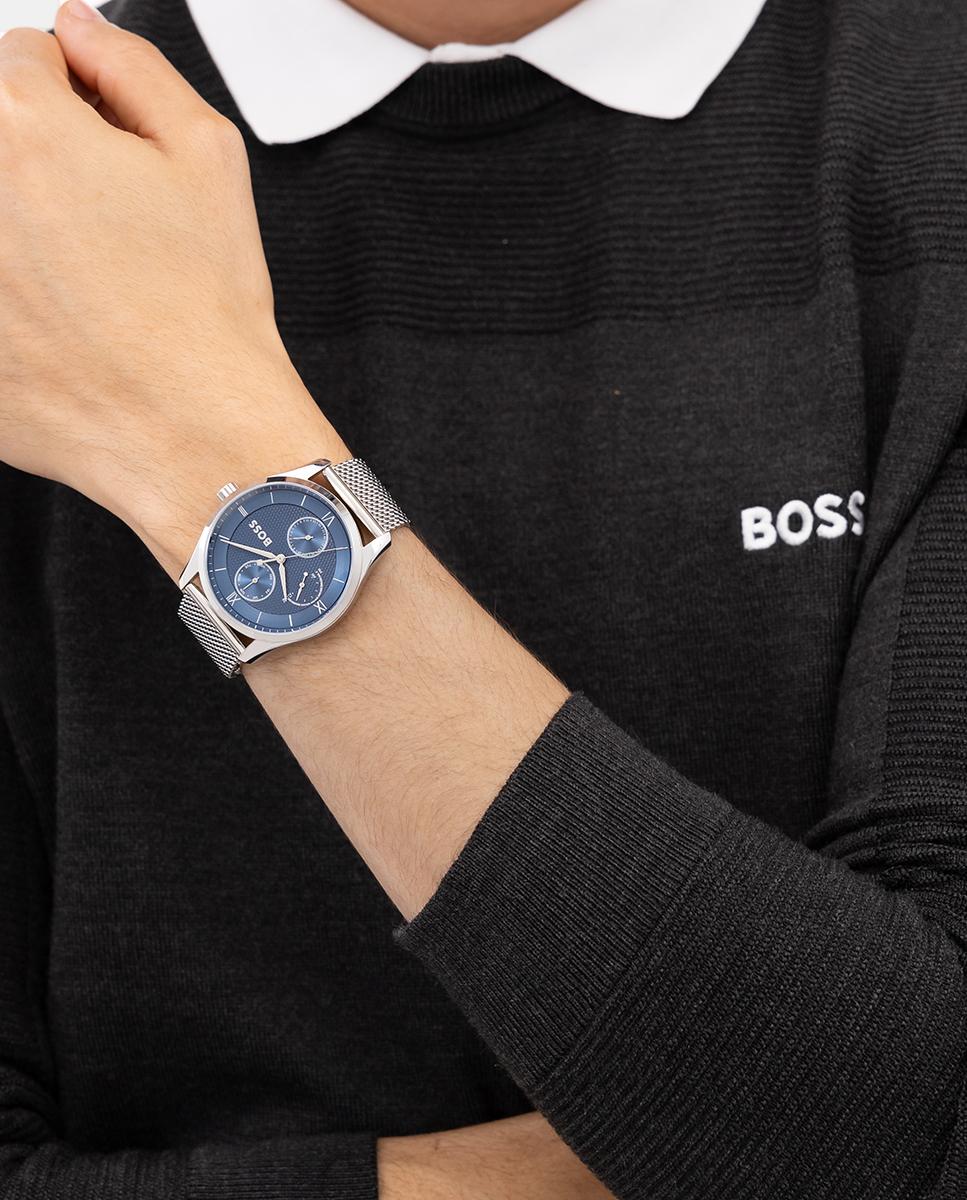 Reloj de hombre PRINCIPLE MASTER 1514276 de caucho plata - Boss - Azul Azul-6