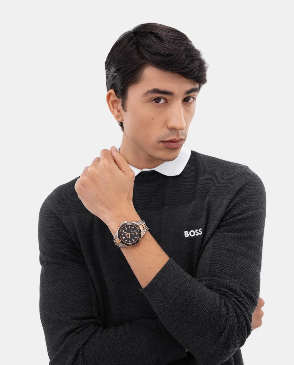 Reloj de hombre TROPER SPORT 1514296 de caucho oro rosa - Boss - Azul Azul-6