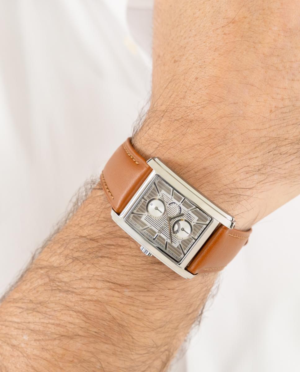 Reloj de hombre Pinciple Dress1514316 multifunción de piel - Boss - Blanco Blanco-5