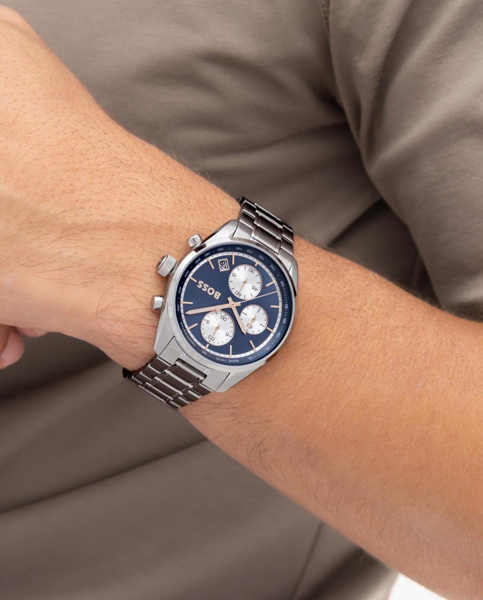 Reloj de hombre Grand Prix Touring 1514360 cronógrafo de acero - Boss - Azul Azul-5