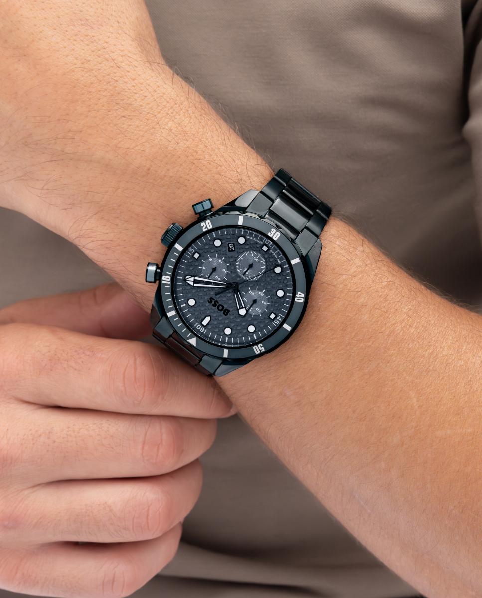 Reloj de hombre Chronomatic 1514340 cronógrafo de acero - Boss - Azul marino Azul marino-5